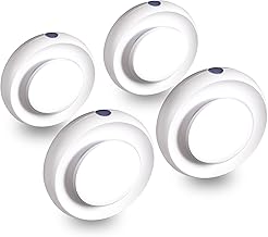 VAVOFO LED Night Light with Auto Sensor, 4 Pack, 2900-3200K Warm White, Plug-in Wall Night Lamp, Soft Glow, Energy Efficient, Ideal for Bedroom, Hallway, Nursery, and Bathroom（White）