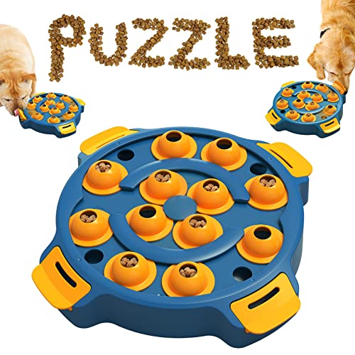 TLKNG Dog Puzzle Toy Dogs Brain Stimulation Mentally Stimulating Toys Beginner Puppy Treat Food Feeder Dispenser Advanced Level 2 Interactive Games for Small/Medium/Large Aggressive Chewers Breed GA