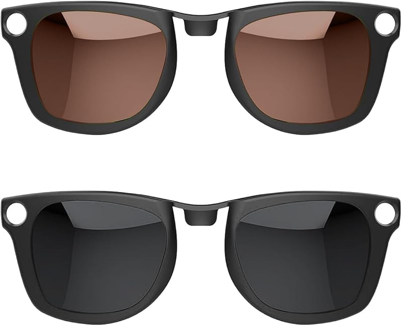 Clip polarizado para Ray-Ban Meta Wayfarer & Gen 2 (RW4006/RW4012, talla M, 50-22), clip de decoloración para Meta Wayfarer Gen 2 protección UV