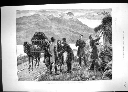 Copie Antique de la Proclamation 1881 de Gouvernement de Signalisation de l'Irlande Connemara Polic… Copie Antique de la Proclamation 1881 de Gouvernement de Signalisation de l'Irlande Connemara Polic…