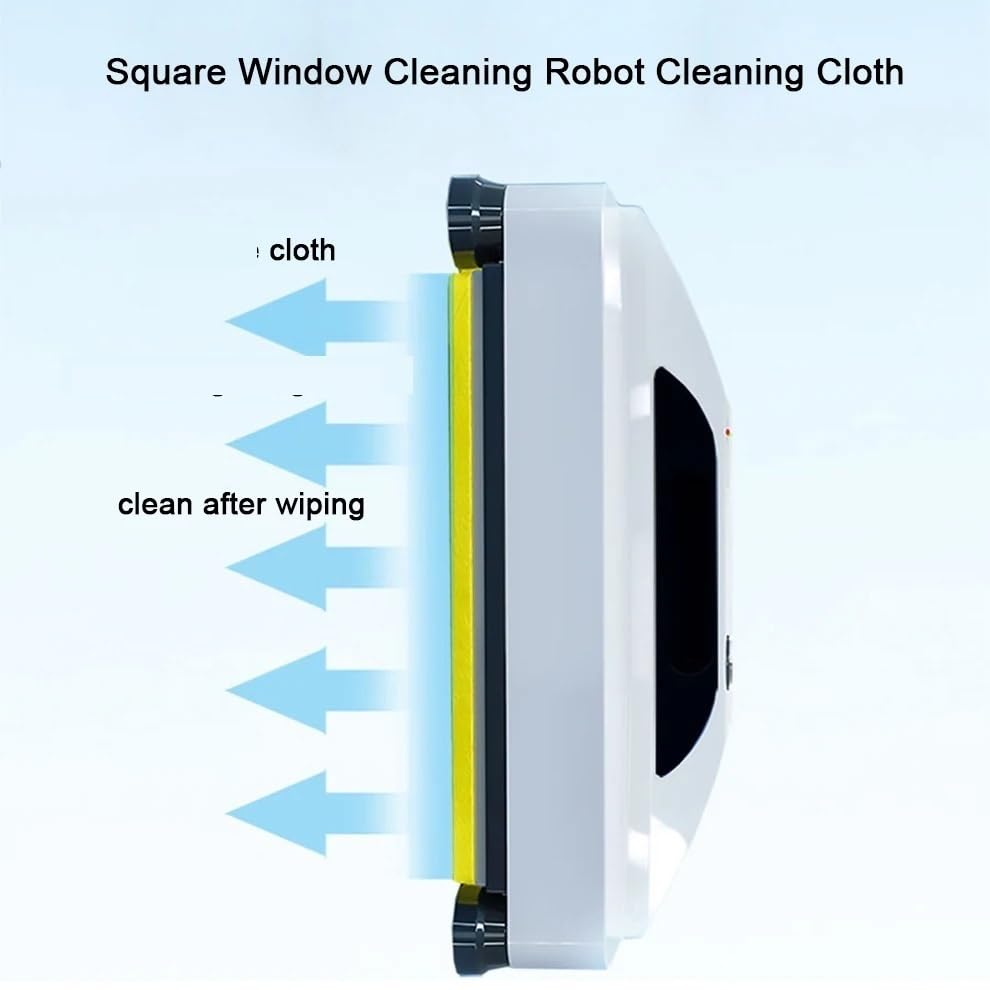 24x24cm Fenster Reinigung Roboter Mopp Tücher Tuch Platz Saubere Tücher Fenster Reiniger Teile for W-S8S W-S3S-S9S Roboter(Type B Mop 10 Pcs)