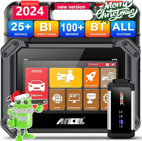 ANCEL V6 PRO+ Bidirectional Scan Tool with 2-Year Updates($400 Value), 2024 Newest Automotive Diagnostic Scanner with Key Programming/All System Scan/25+ Resets/TPMS/EPB/DPF/Android 10.0