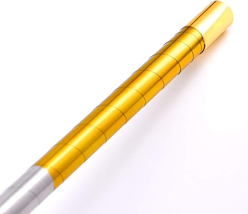 Miniatura 5 de Bastones de metal para magos profesionales para espectáculo de magia de cerca, accesorios mágicos de Doowops , 150 cm plata dorada.