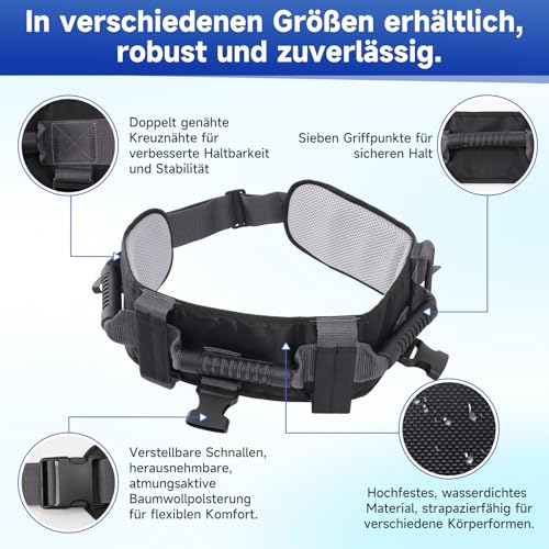 Transfergürtel für ältere Menschen, Behinderte und Behinderte, Ambulations- und Bewegungshilfe