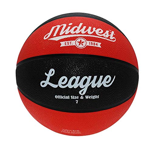 MDWST Midwest League Basketball Black/Red (Size 7)