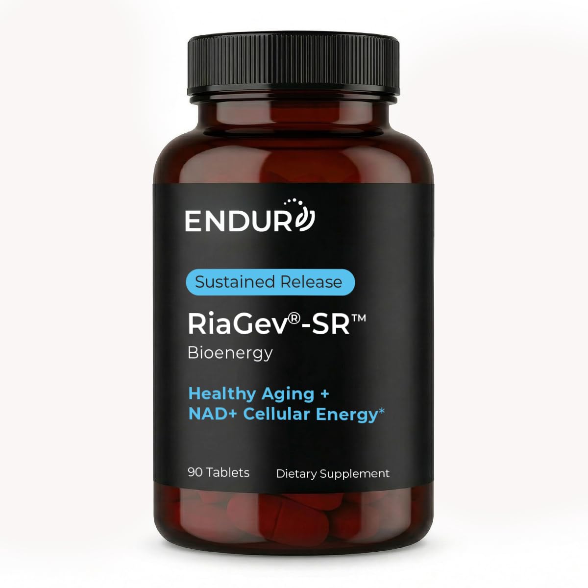 ENDUR-RIAGEV - Ribose + B3 - SR (Sustained Release) NAD+ 600 mg (90 ct) | Nicotinamide Riboside & Ribose Formula Supporting Cellular Energy & Healthy Aging with Optimal 5-7 Hour Absorption