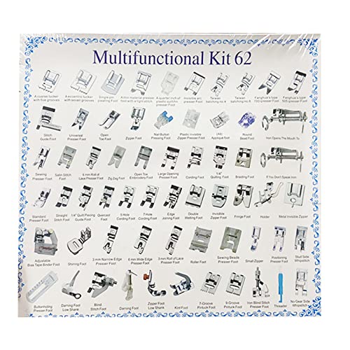 Machine à coudre de table et accessoires 62 pièces pour atelier maison