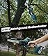 KIESBOHR 2-IN-1 Akku Hochentaster und Mini Kettensäge,Bürstenlose Teleskop Astsäge mit Automatische Kettenschmierung,Max. Arbeitshöhe 4 m(2 Akkus 4000mAh) (teleskop)