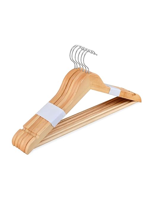 @home by Nilkamal Wooden Hanger Set of 6 at Rs. 599
