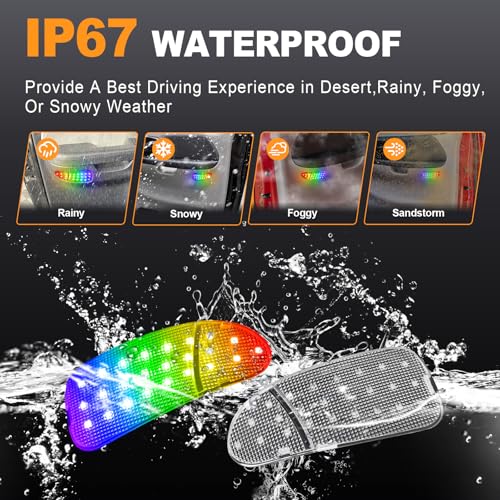 Luz LED RGB de Cortesía para Puerta Interior Ford F150 1997-2003 miniatura 4