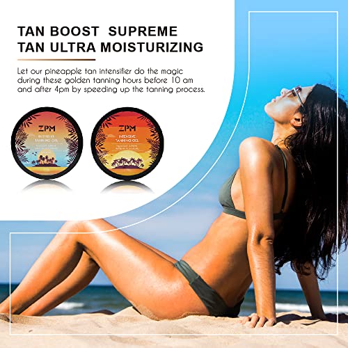 Tanning Lotion, Accelerator Tanning Cream Self Tanner Gel For Outdoor & Indoor Skin Tanning Sunbeds, Intensive Powerful Tan-Boosting Butter, Achieve Brown Natural Tan Skin,100G (Pineapple) #TOP4