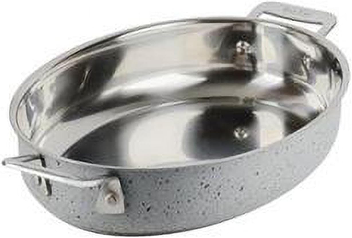 38 oz Hotstone Starlight Cucina Oval Augratin - Induction Bottom
