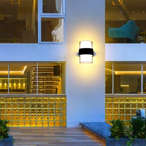 Applique murale LED extérieur double source éclairage mural jardin terrasse villa