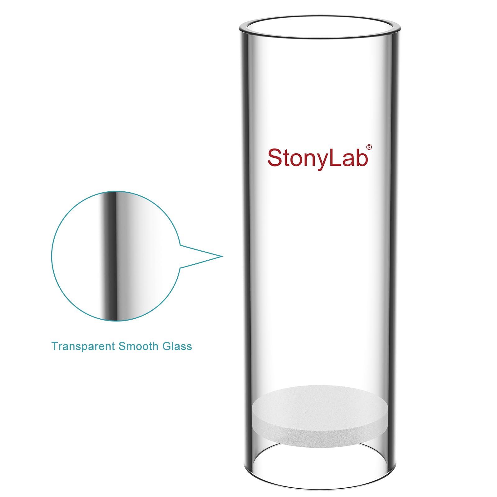 stonylab Ditale per Estrazione in Vetro, Media Porosità Ditale per Estrazione in Vetro Borosilicato con 30 mm DI 35 mm OD e 100 mm di Altezza per Apparato di Estrazione Soxhlet