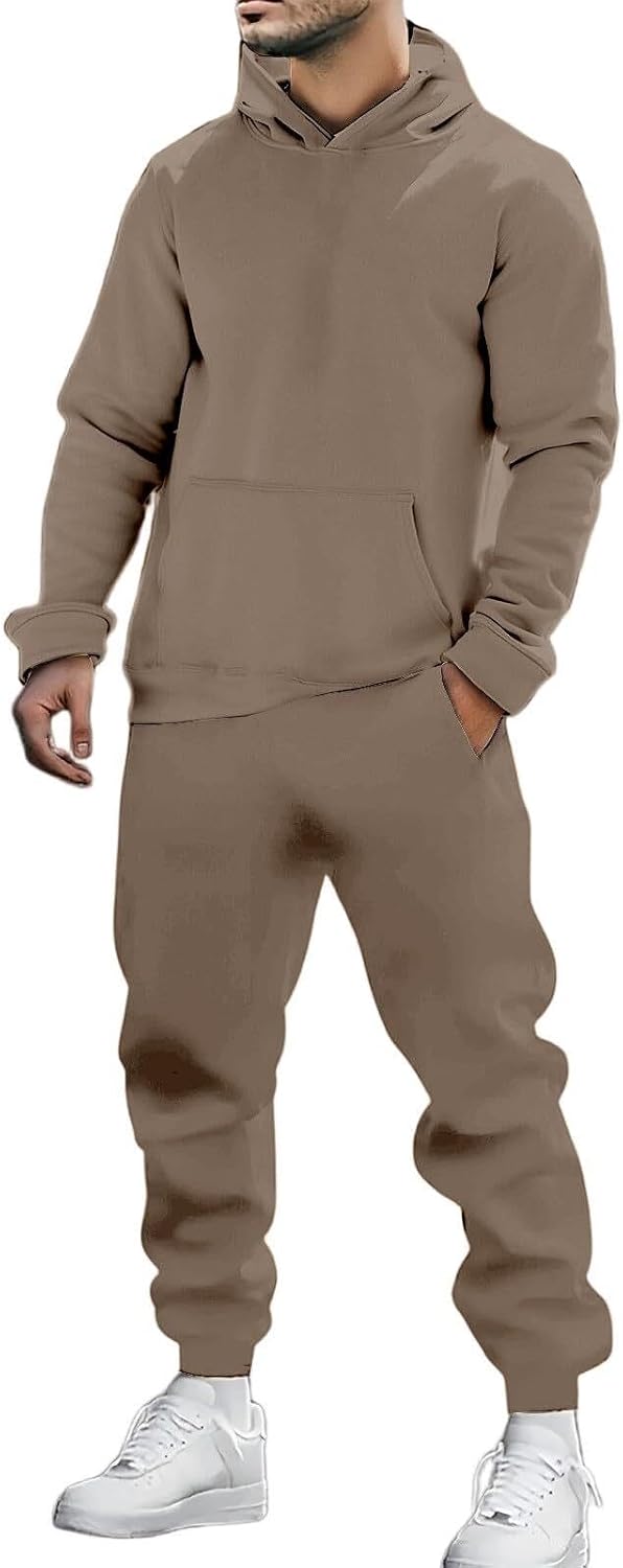 Men's Casual 2 Piece Sweatsuit Track Jogging Set Tracksuits