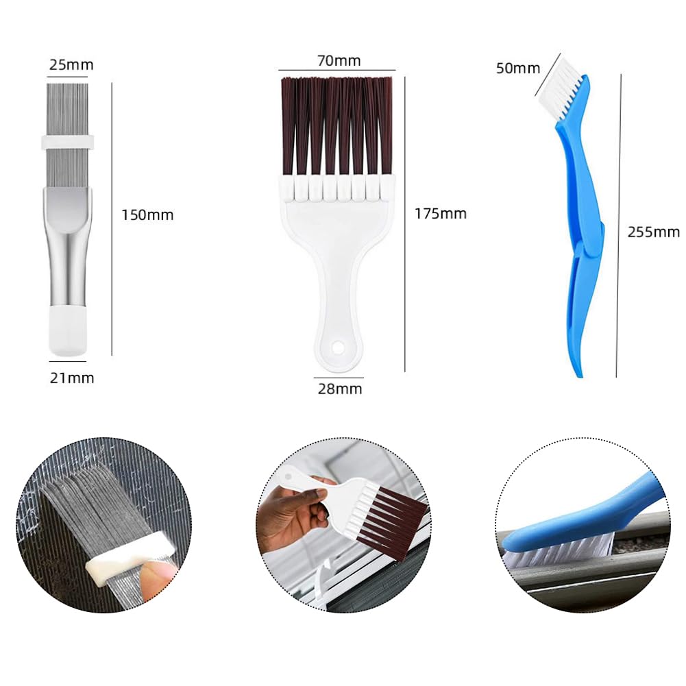 Peigne à Condensateur Pour Climatiseur – 3 Pièces, Nettoie Ailettes, évaporateur, Réfrigérateur – Poignée Ergonomique