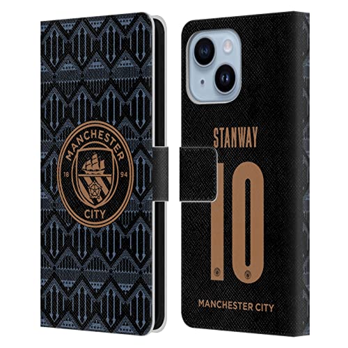 Éviter Rayures iPhone 14 Plus Manchester City Étui Cuir Anti-Choc