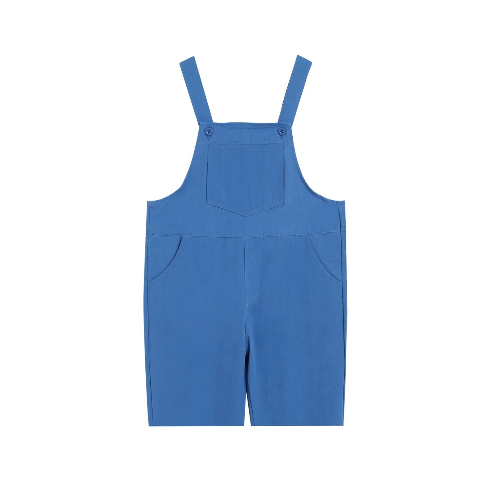 Salopette Courte Fille Enfant - Romper Shortalls Mignon avec Poche - Combinaison sans Manches Garçons Filles - Dungarees Enfants Ados - Tenue Scolaire Été Décontractée - Bretelles Boutons Réglables