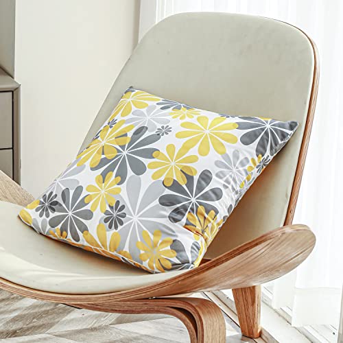 Minhin Throw Pillow Covers 18X18In Set Of 9,Two Sided Print Sunflower Dahlia Decorative Pillows Case Cushion Cover For Home Couch Sofa Car (Sunflower&Yellow) #TOP3