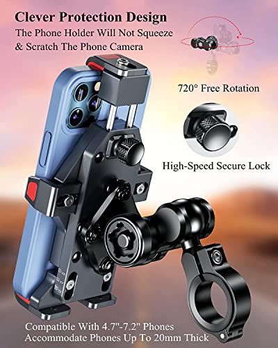 YELLOWFIN Aluminium Alloy Motorcycle Phone Mount - Image 6
