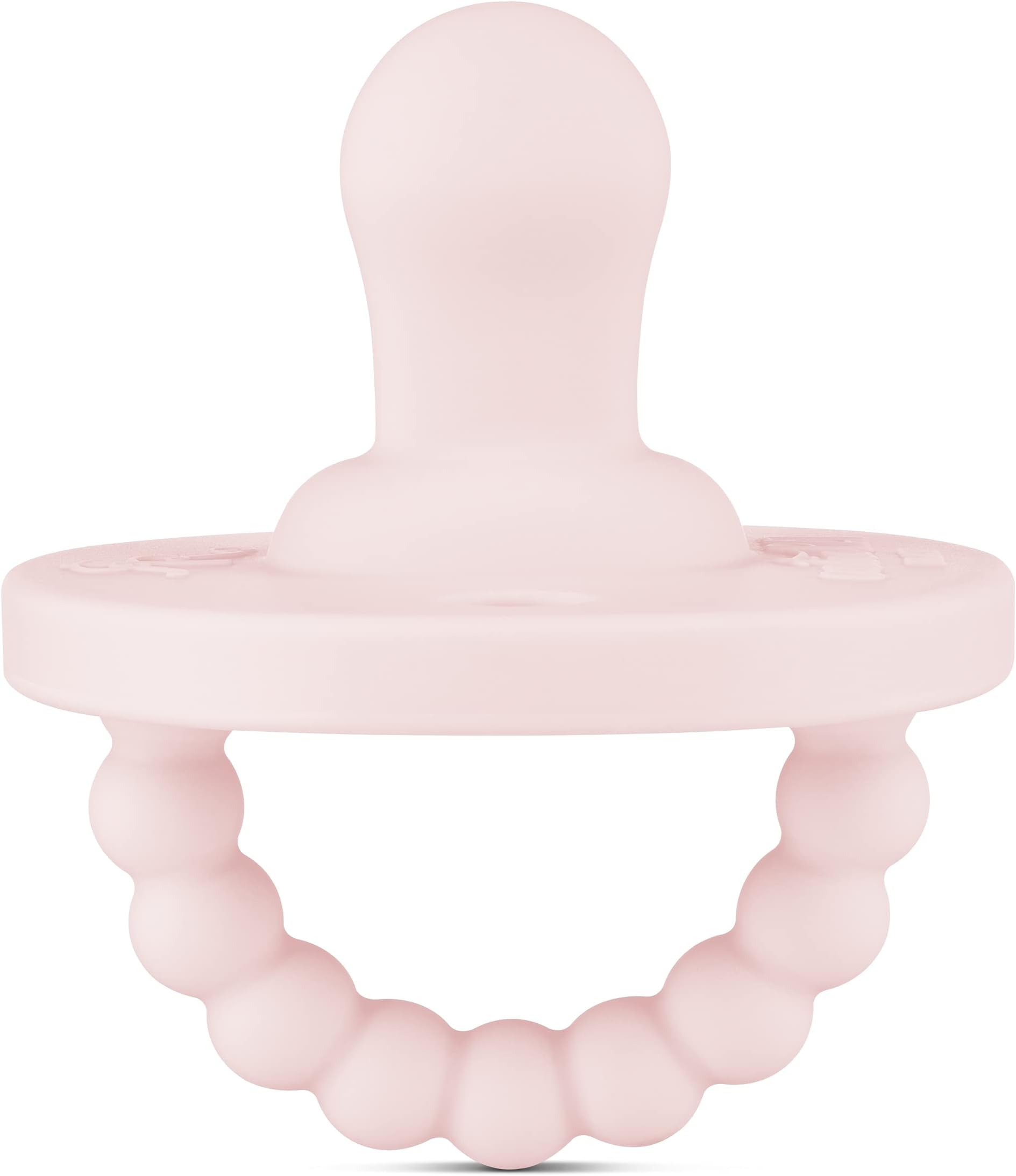 Cutie PAT Pacifier Teether (Flat, Pink)