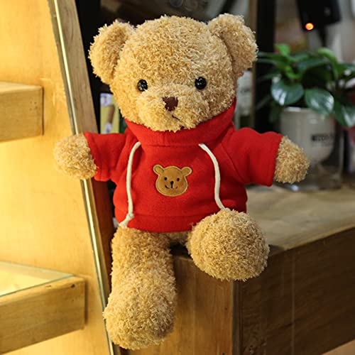 11.8 inches Teddy Bear Stuffed Animals Soft Plush Cute Teddy Bear Doll for Boys Girls (Red) - Image 5