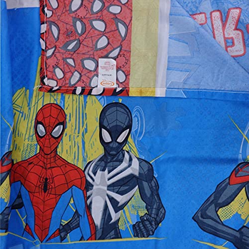 Jogo de Cama Microfibra Solteiro Estampado Spider Man 1,40 m x 2,20 m Com 2 peças