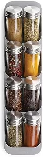 ZHUHW - Caja de almacenamiento para botellas de especias, 8 compartimentos, tarro de especias, organizador de cocina disponible en Yaxa Guatemala