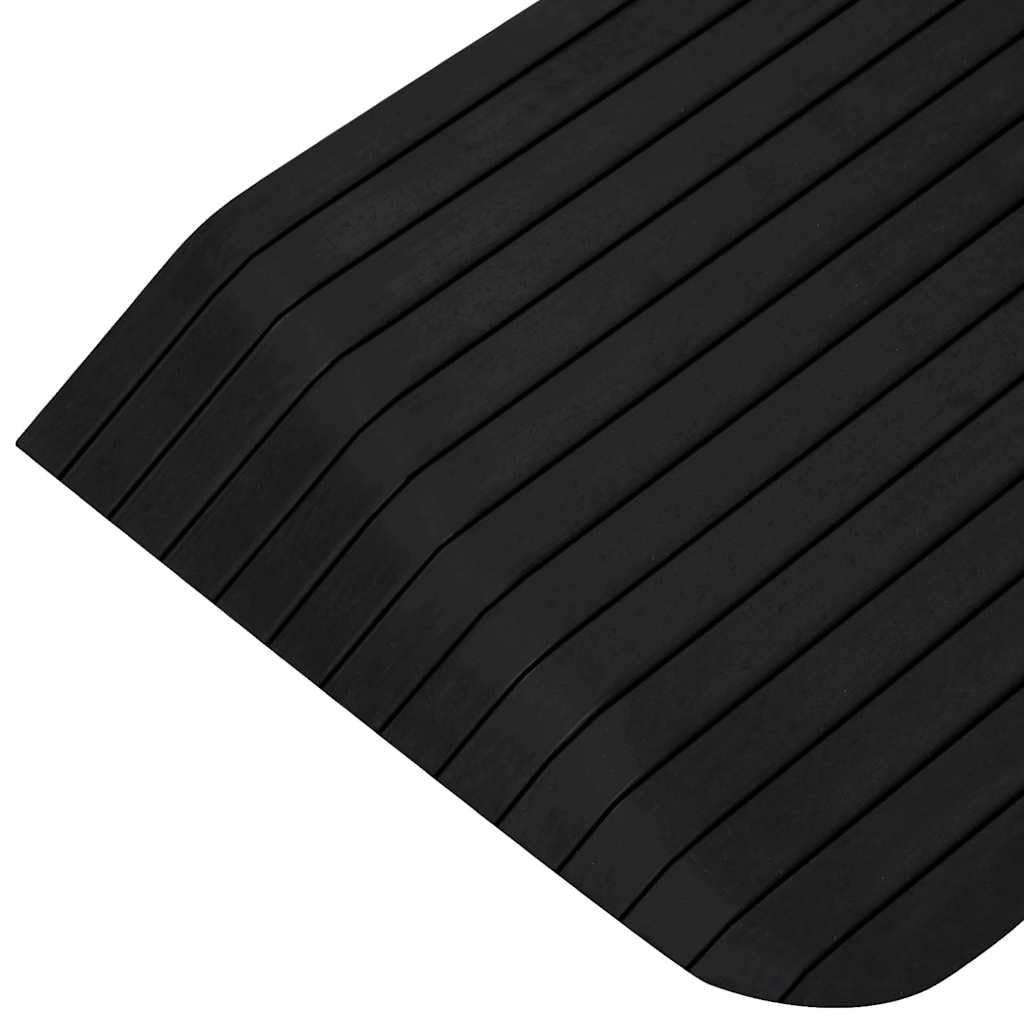 Rampy progowe, zestaw 2 sztuk, 110 x 41 x 5 cm, z pełnej gumy – antypoślizgowe rampy najazdowe do wózków inwalidzkich, chodzików i pojazdów do 5 ton