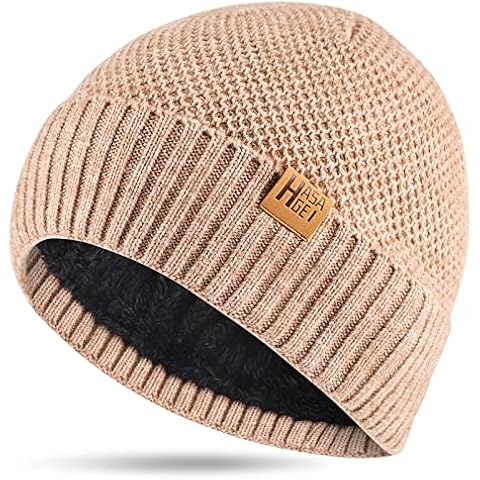 Gorro de Punto Clásico con Forro Polar Cover