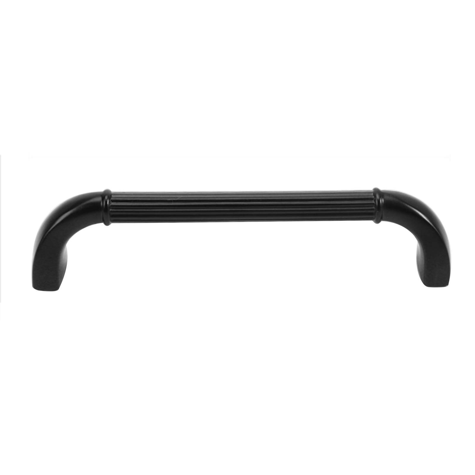 Poignée de porte noire en laiton moderne pour meuble de cuisine