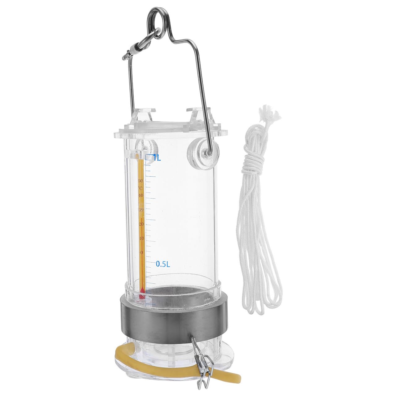 Muestreador de Agua para Control de Calidad, 1L de Capacidad, Acero Inoxidable y Acrílico, Aplicación en Plataformas Científicas y Muestreo Ambiental Color Aleatorio