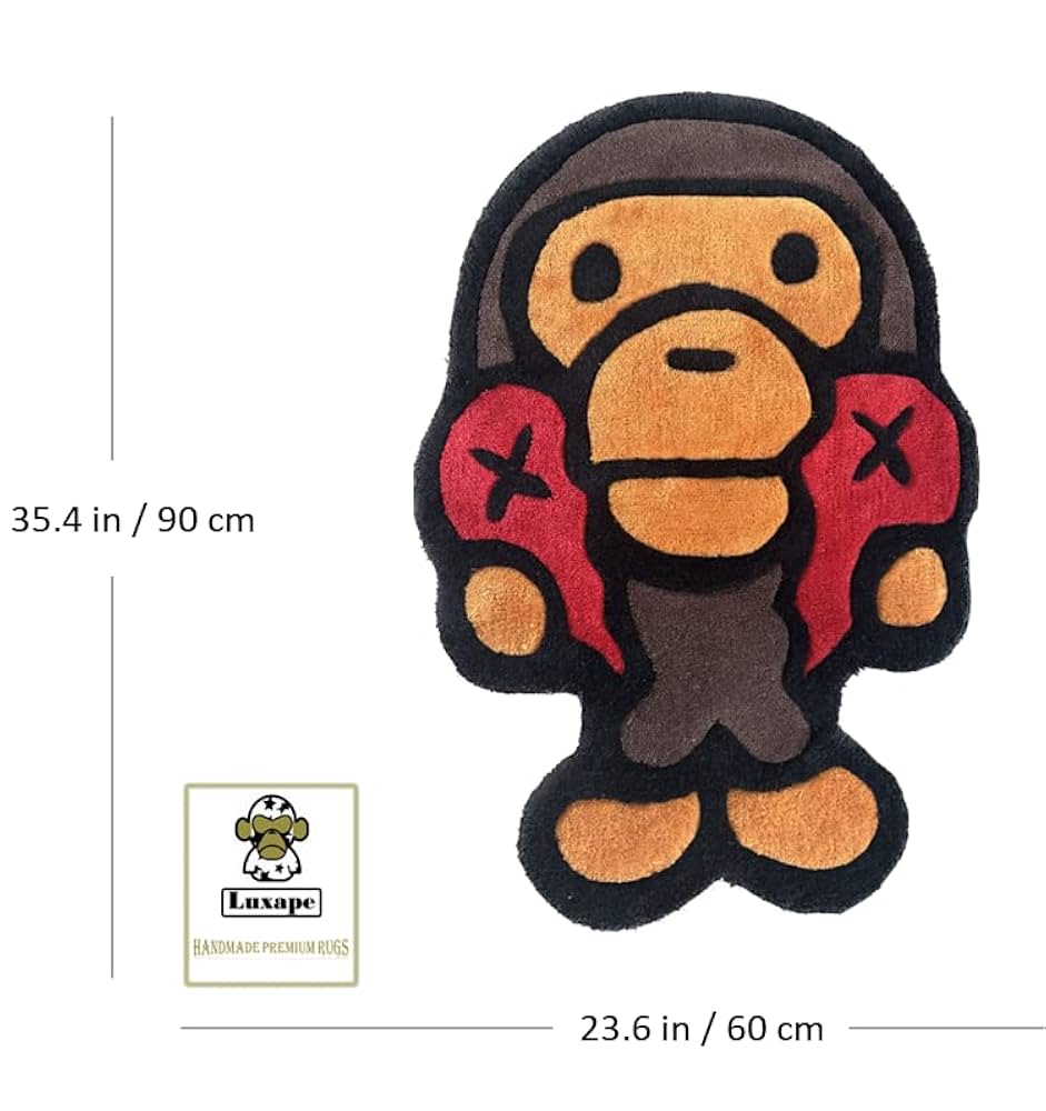 BAPE BABY MILO ALL BABY MILO RUG ラグマット BAPE All Baby Milo Rug Brown - SS24 - US