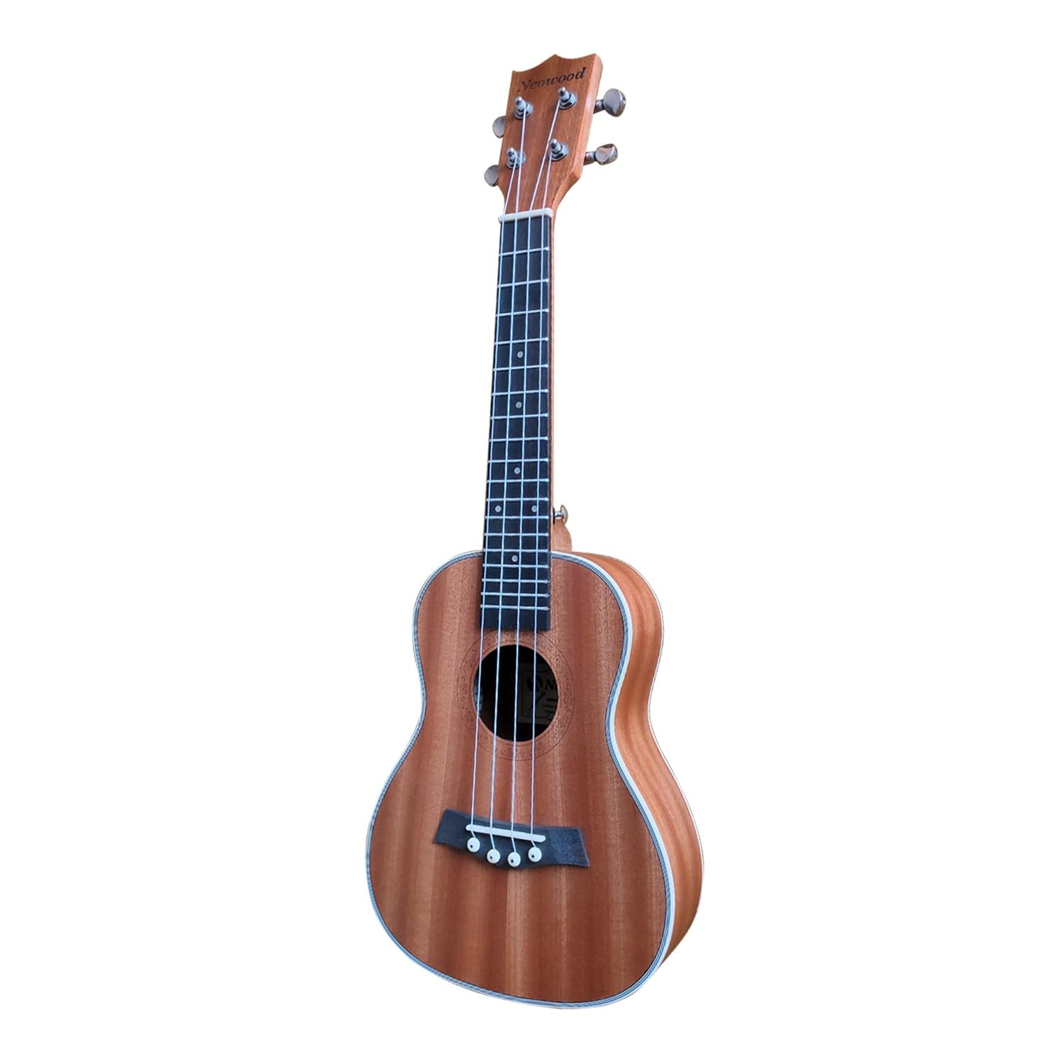 Neowood Concert Ukulele Kit (UK-23 MAH) with bag, belt, and string
