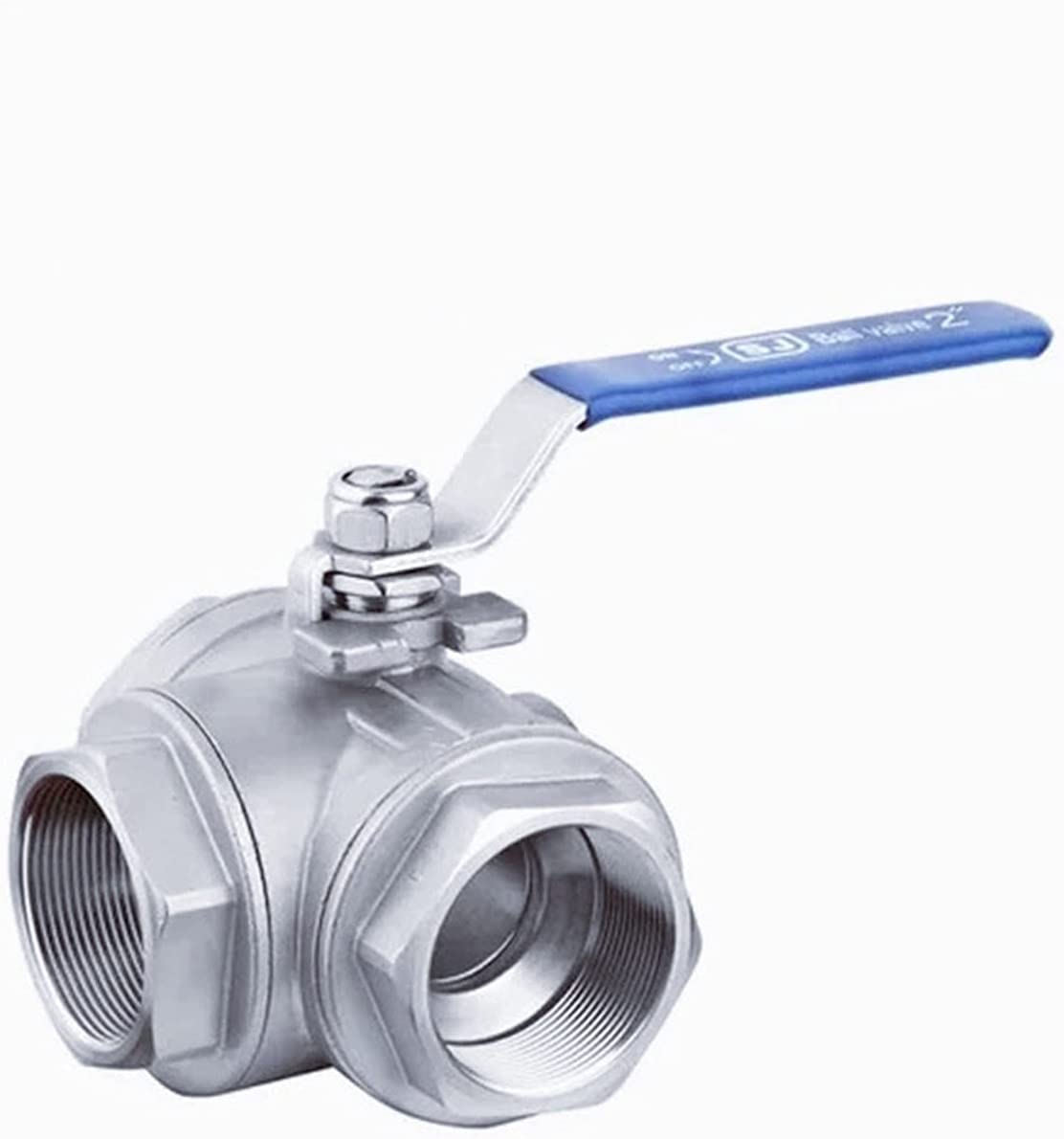 Conector de grifo de jardín, conectores de tubería de agua, 1/4, 3/8, 1/2, 3/4, 1 pulgada, válvula de bola de tres vías, tipo L, hilo femenino tipo T(T Type,DN15)