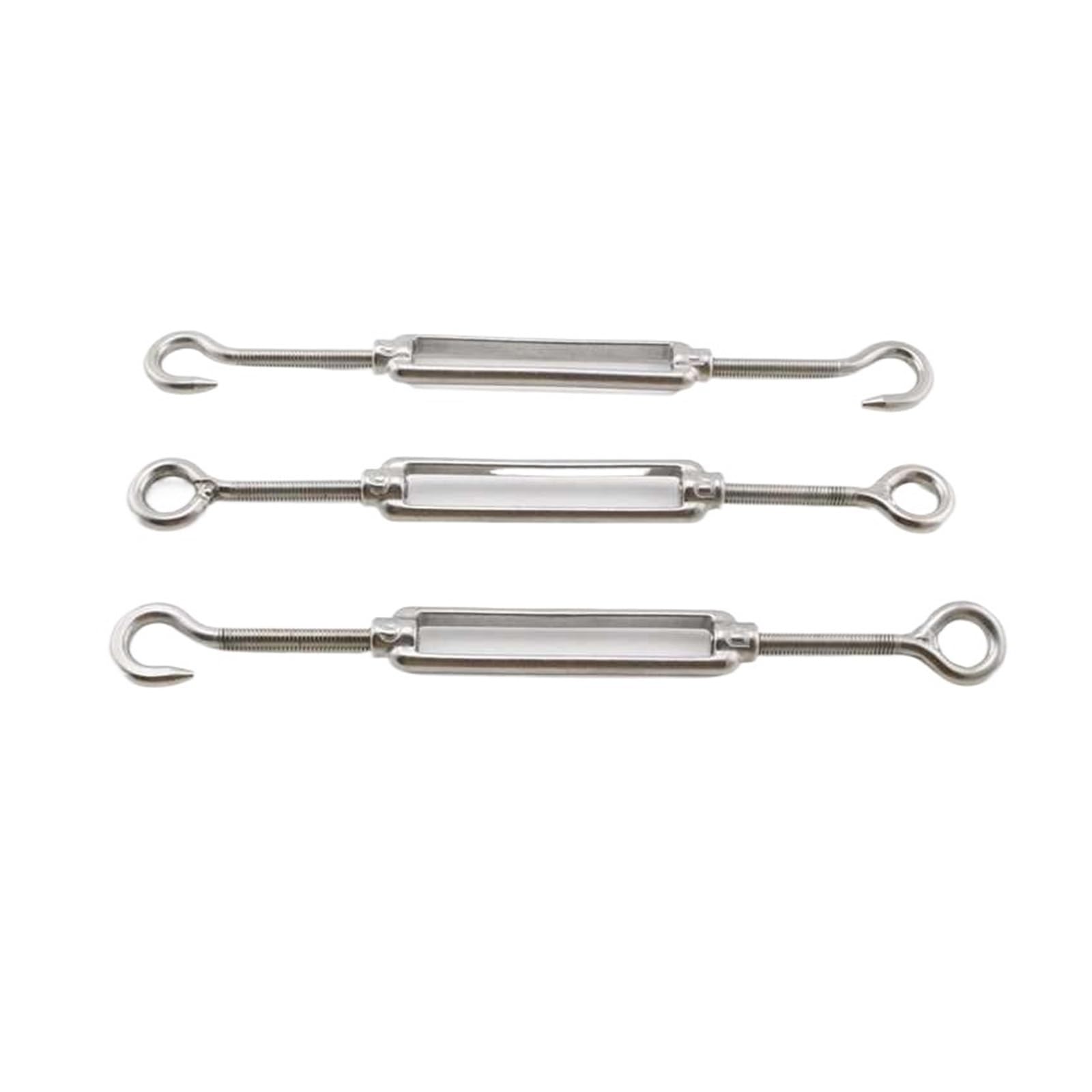 Tensor de Cable con Tensor de Cadena, Tamaños múltiples del Dispositivo de tensión de la Cuerda de Alambre del Ojo de los Ganchos del Tensor del Acero Inoxidable 304(M12)