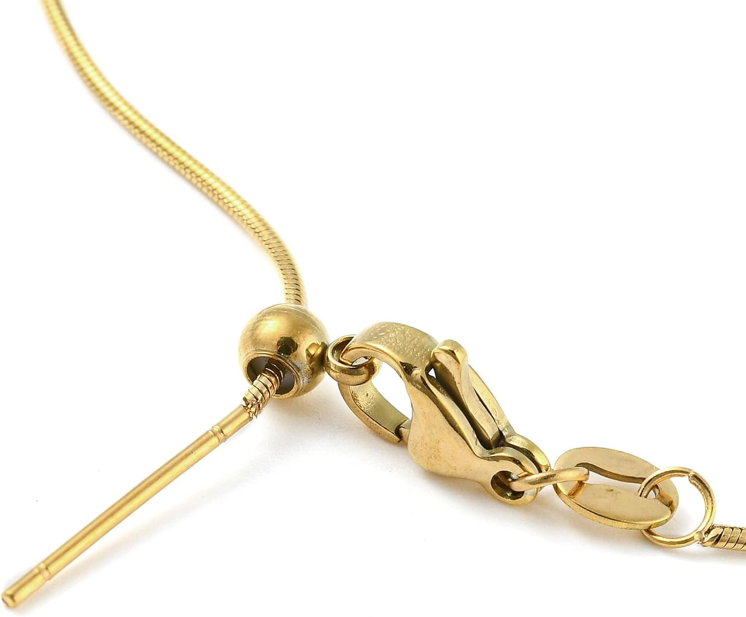 LiQunSweet 12 Pcs Brass Adjustable Slider Necklace 18K Gold Plated Ball Chain Unfinished Necklaces for Jewelry Making DIY Women Fashion Gift Daily Wear - 18.3 inch