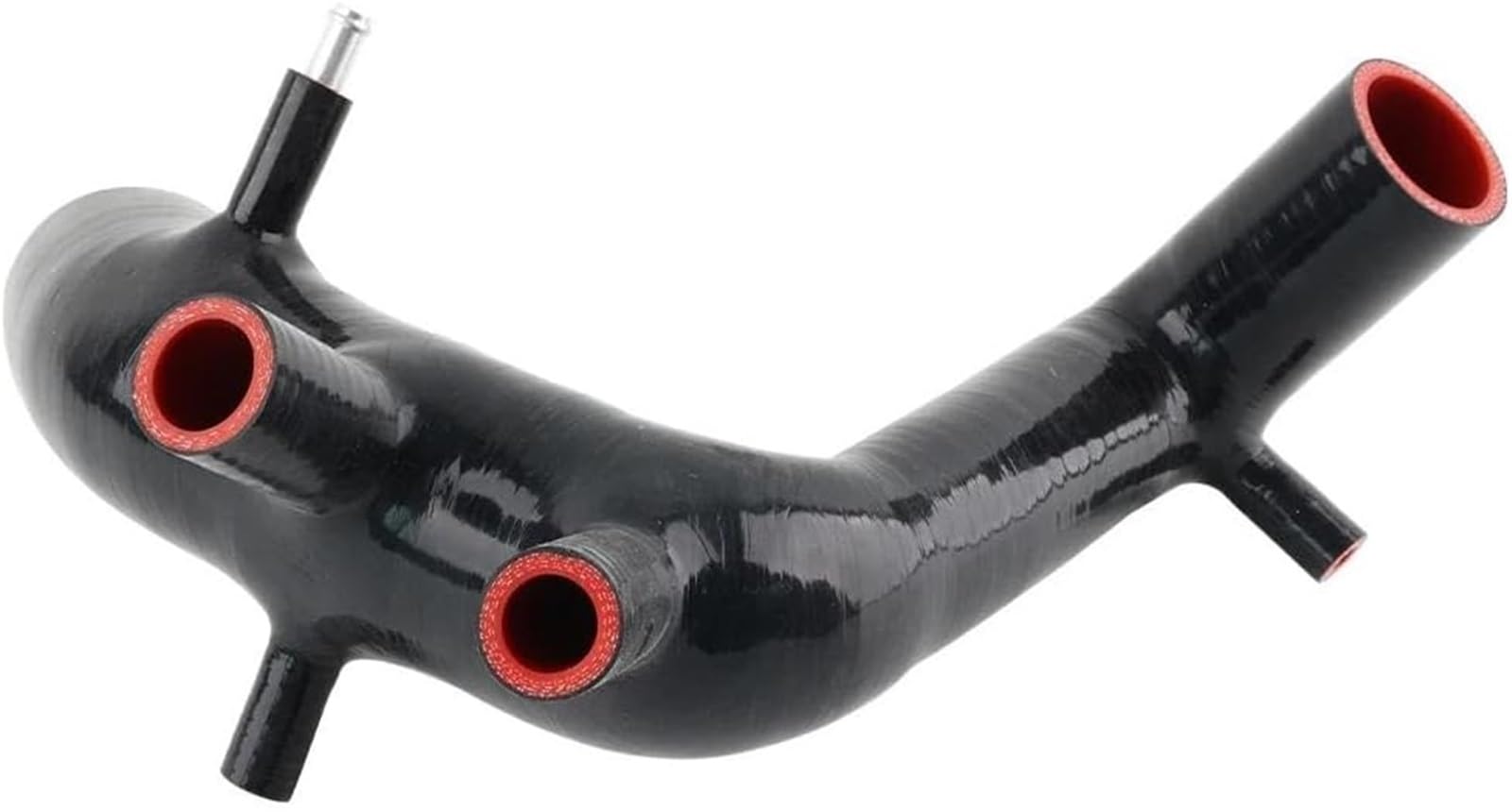Manguera radiador motor Entrada de aire para admisión Kit para manguera para turbina para Silicona para tubería Negra Para TT