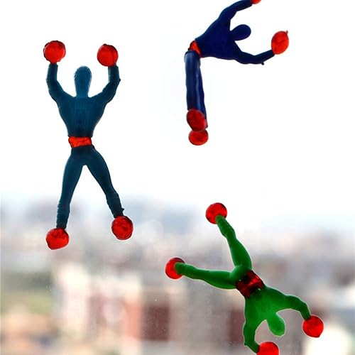 Miniatura 9 de PowerTRC 72 piezas de rastreador de ventana para hombre, juguetes adhesivos para escalar la pared, novedosos juguetes adhesivos elásticos para