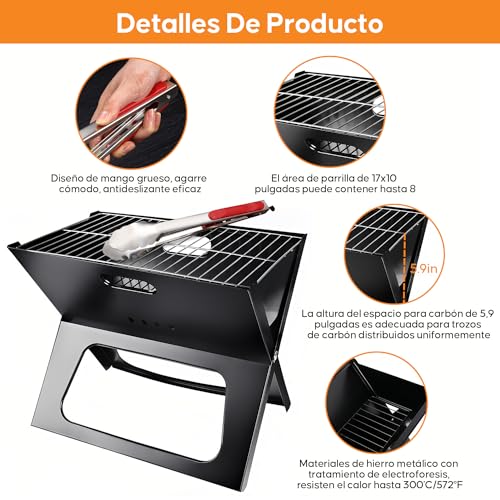 La Mejor comparativa de Parrillas de carbón portátiles que puedes comprar esta semana. 15