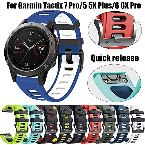 Correas de silicona con enganche rápido Easyfit para Garmin Fenix 6 7 y Epix Gen 2 2