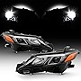 ACANII - For 2018-2019 Toyota Camry L | LE | SE Black Housing LED Projector Headlights Headlamps Assembly Set Left+Right