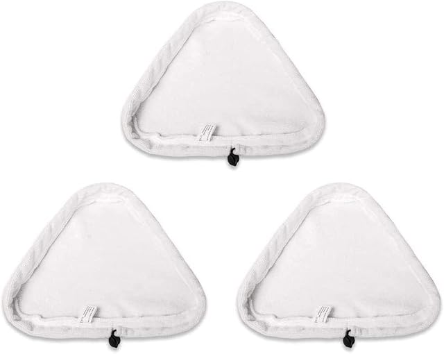 Kaket Microfibre Replacement Cloths Pad 3PCS Microfibre Steam Mop Pads Compatible with H2O H20 X5 Universal Cleaning Pads Washable