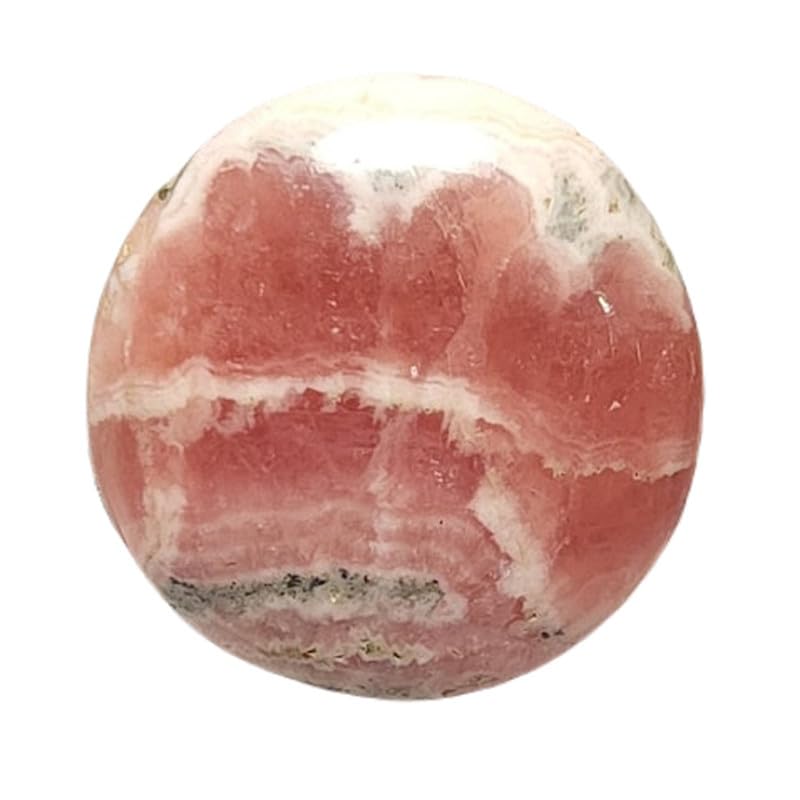 Rhodochrosite naturelle 20x20mm cabochon rond, pierre pour création de bague et collier fait main