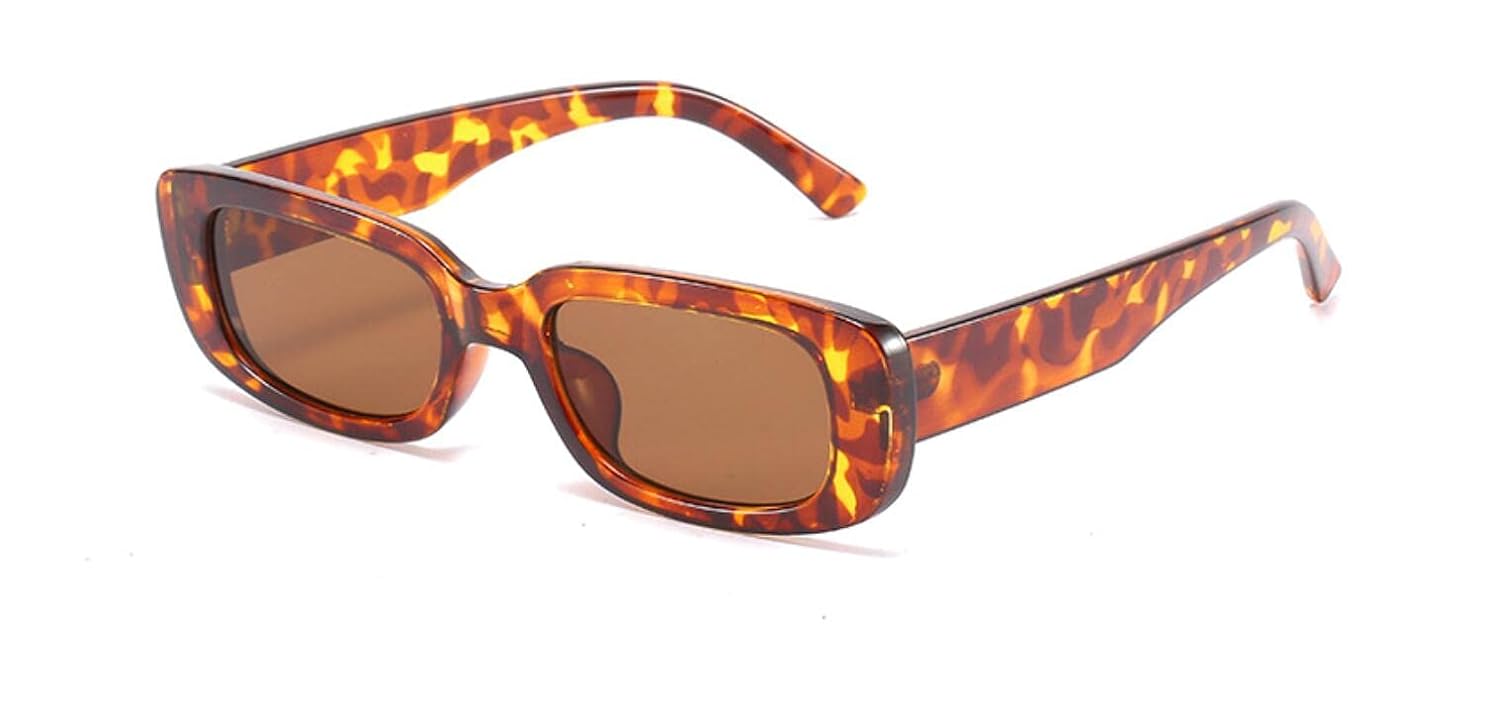 sunglasses European and American trend box sunglasses fashion personality square glasses women Tofu frame whole tea