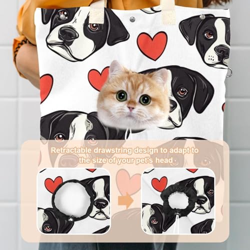 Sac de transport mains libres pour tête de chien et chat de voyage