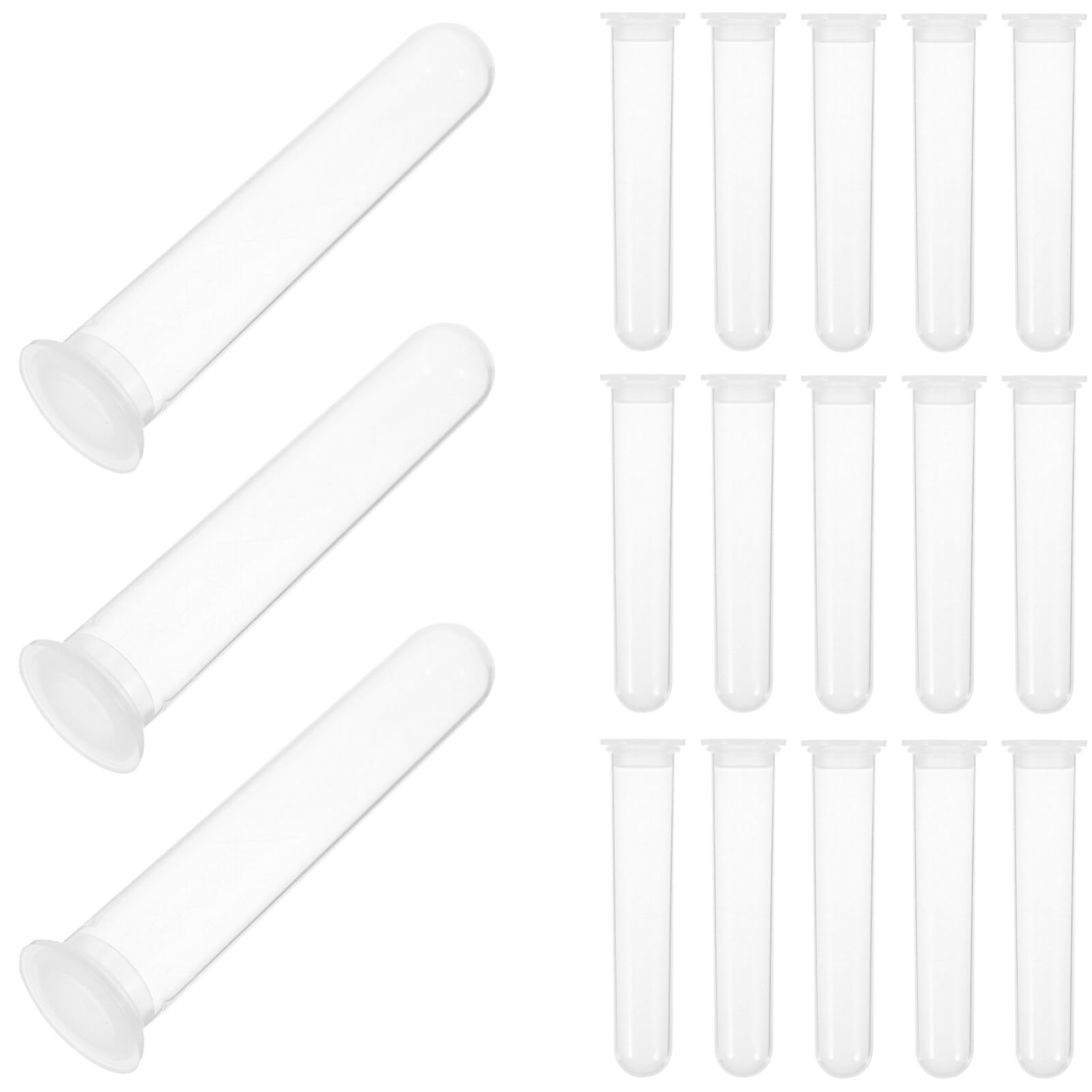 iplusmile 100pezzi Provette Da Centrifuga in Plastica Fondo Tondo Tappo Per Campioni Laboratorio Biologia Chimica Ricerca