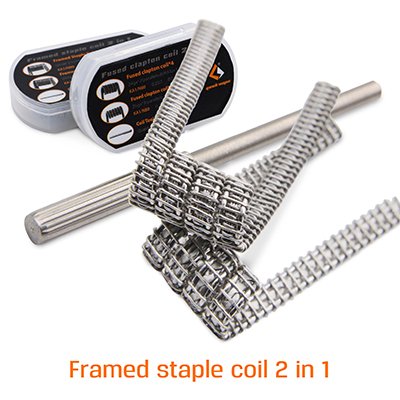 8pcs Geekvape Kanthal A1 Nichrome Framed Staple Prebuilt Coil Wire(F202)