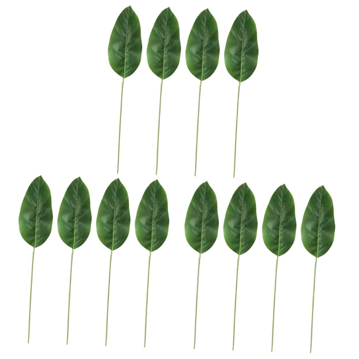 Alipis 12 Pezzi Fiore Artificiale Foglia Artificiale Decorazione Pianta Finta Decorazione Falso Foglia Ornamento Finta e Di Scena Pianta