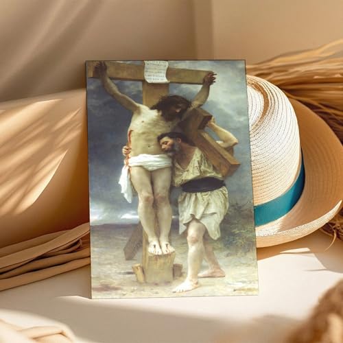 Poster Compassion William Adolphe Bouguereau : impression toile chambre 30x45cm - 3